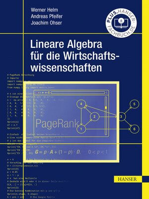 cover image of Lineare Algebra für die Wirtschaftswissenschaften